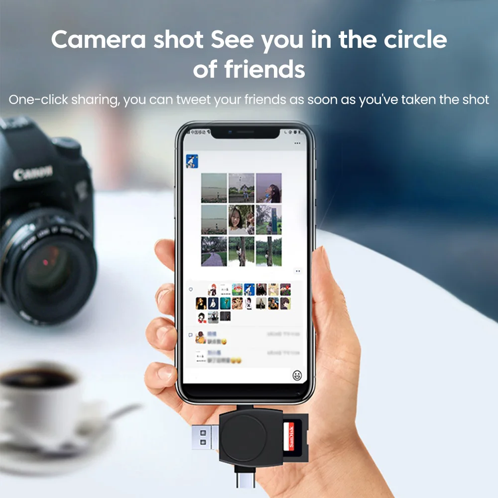 6 In 1 Multifunction Usb 3.0 Card Reader U Disk Type C/Micro Usb/Tf/Sd Flash Drive Memory Card Reading Adapter Phone Accessories