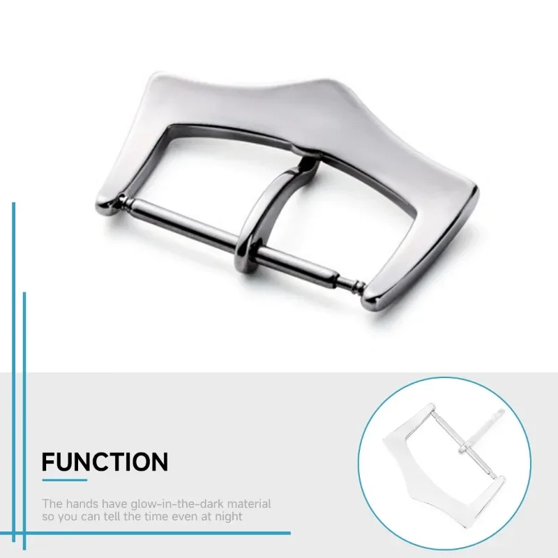 18/20/22 مللي متر الفولاذ المقاوم للصدأ حزام مشبك الفضة الذهب الأسود سوار العالمي دبوس معدني المشبك استبدال ل حزام ساعة جلدية