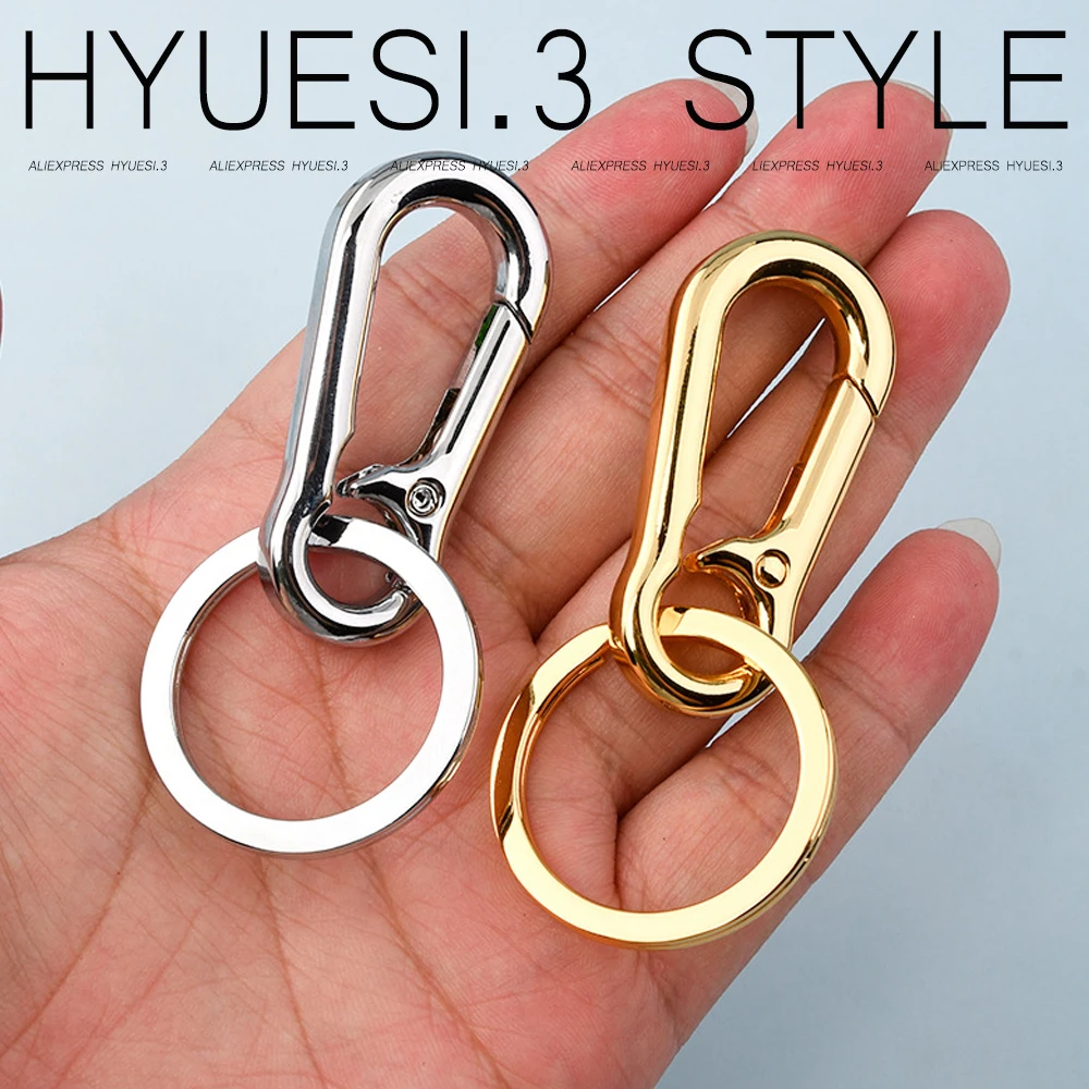 Simple Metal Keychain Climbing Hook Men Waist Hanging Anti-Loss Key Holder Carabiner