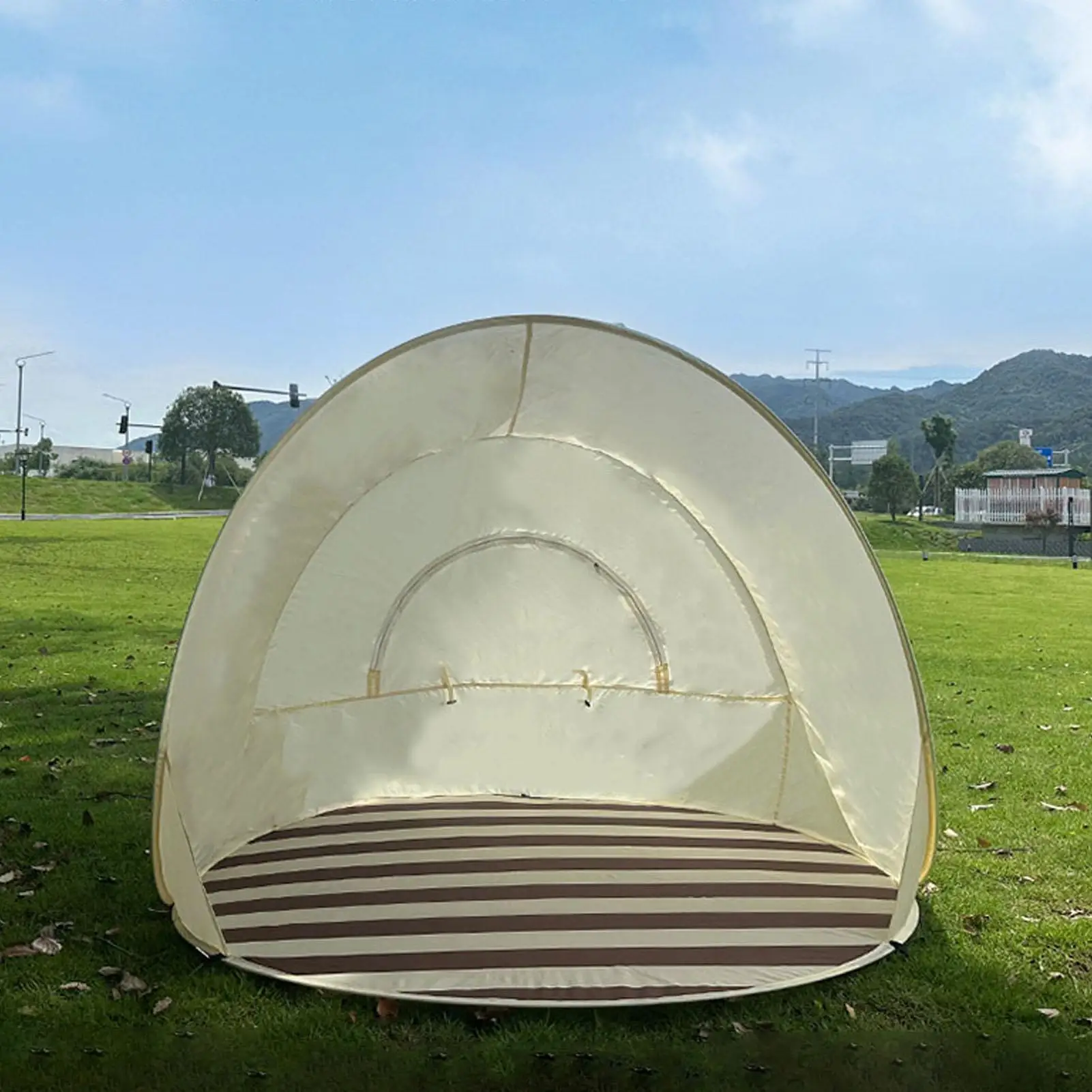 Tienda de playa portátil, tienda plegable automática para niños, protección de malla, refugios solares, dosel portátil para viajes, Camping, familia