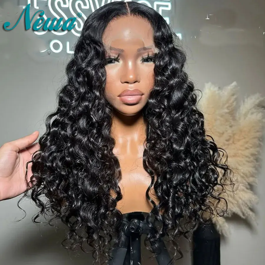 

Newa Hair 9x6 Ultra Fitted HD Lace Closure Wig Natural Black Brazilian Hair Wigs 13x4 13x6 HD Lace Frontal Wig Pre Plucked Wigs