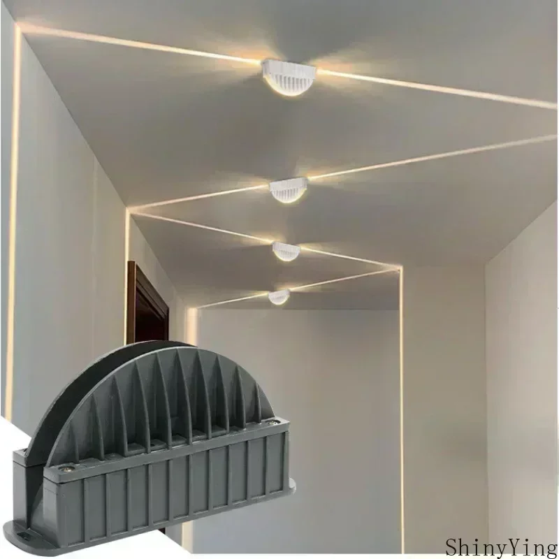 ShinyYing IP65 LED Linear Wall Washer Light，Energy-Saving Window Sill Grazing Fixture，Multi-Color for Porch Walkway Corridor