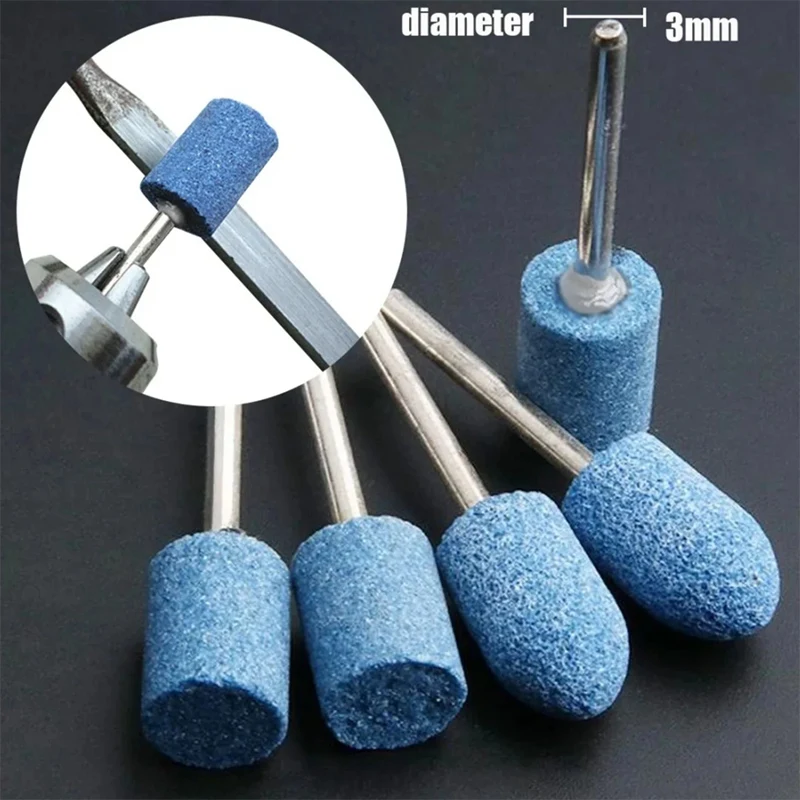 HW 10 pezzi testa per lucidatura testa ruota abrasiva montata per utensile elettrico rotante Dremel pietra abrasiva elettrica accessori Dremel