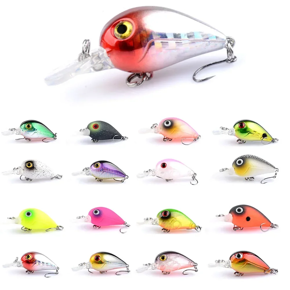 New 4.5cm/2.5g Luya Bait Small Rock Float Mini Micro Bait Bass Warping Horse Mouth Hard Bait Stream