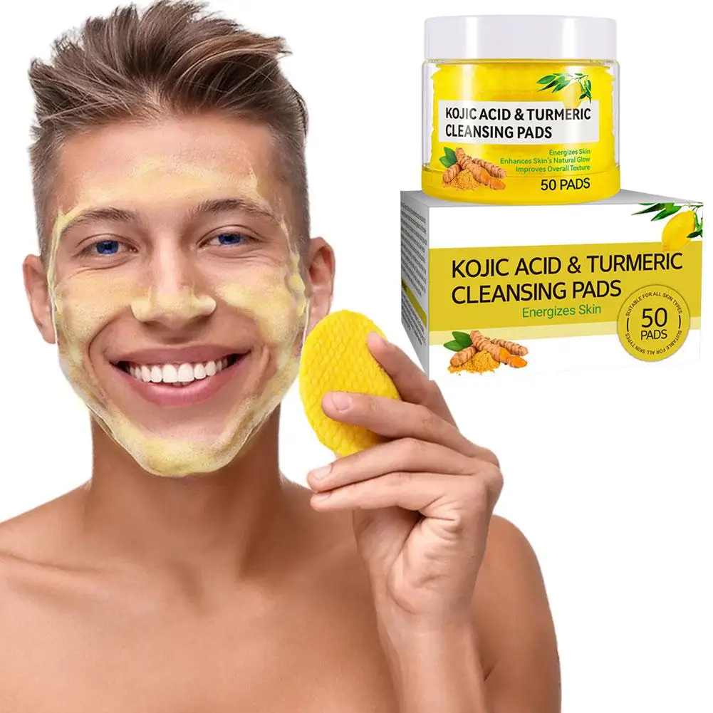 

New Cleansing Pads, Kojic Cleansing Pads Helps Balance Water Oil Remove Skin Keratin Excess Hydrating H3U9