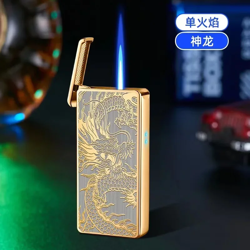 High Tech Intelligent Voice Controlled Lighter, Airflow Gravity Sensing Ignition, Butane Lighter, Men\'s Smoking Accessories Gift