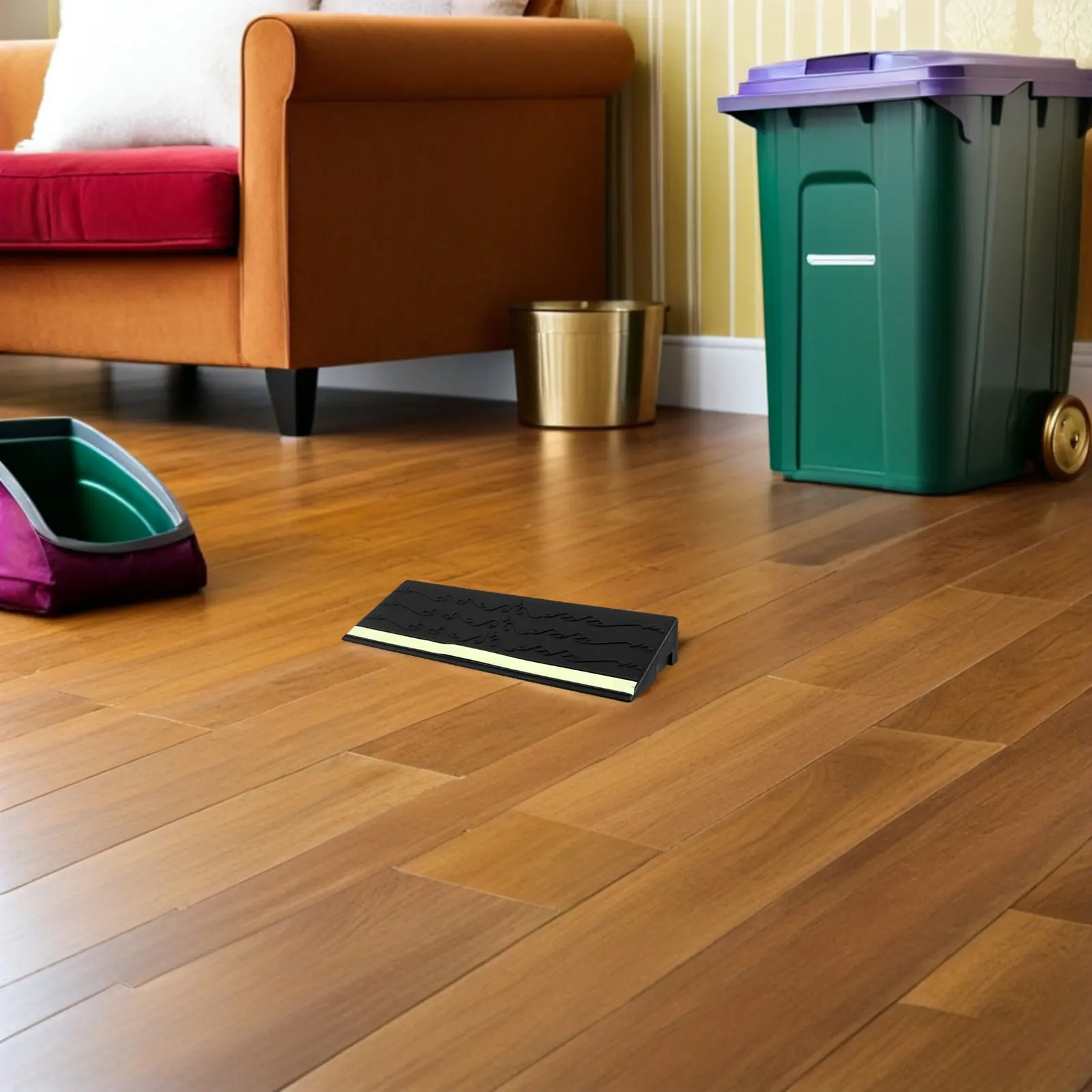 30x6.5cm Robot Vacuum Door Threshold Ramp Angled Entry Mat Modular Indoor Slope Mat Small Ramp Climbing Pad for Doorways