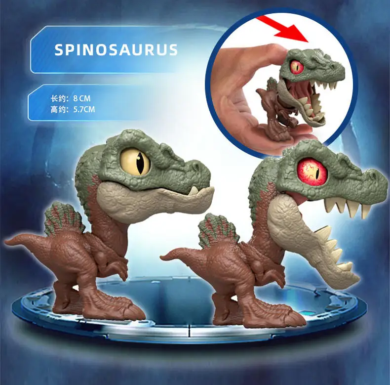 

Genuine Jurassic World Movie Themed Mini Dinosaur Interactive Toy Exquisite Detail Dual Modes Collectible Dinosaur Lovers Gift