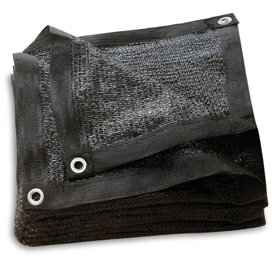 

Садовая затеняющая сетка от солнца, 12 x 24 футов, прочная, с герметичными краями и люверсами, УФ-стойкая, черная, для растений, теплиц