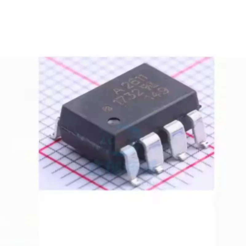 10PCS HCPL-2611 DIP-8 SOP-8 High Speed Optocoupler 10Mbps 3.75kV Isolation