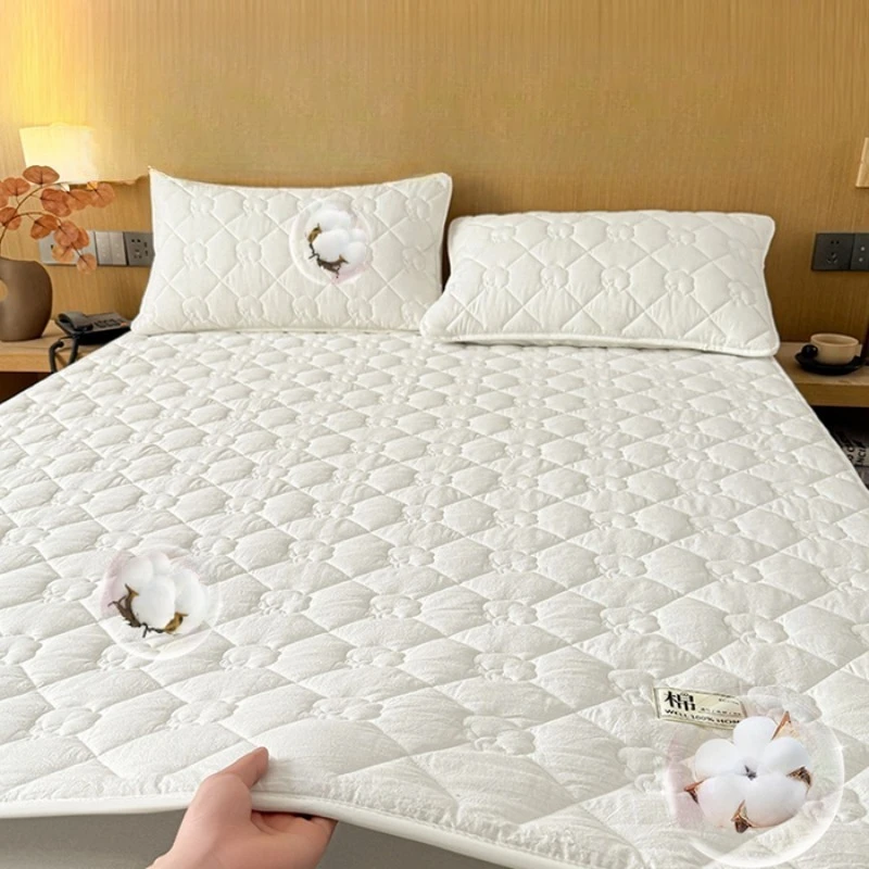 

2025 new solid color cotton mattress thickened cushion single-piece bed mattress tatami bed mattress student dormitory thin