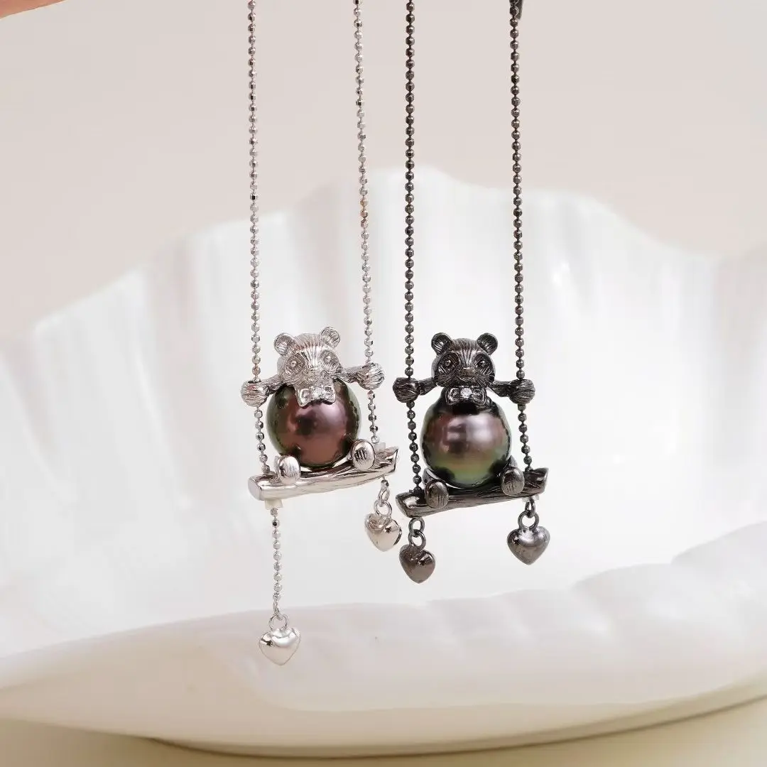 

Cute 45cm Long S925 Sterling Silver Necklace Mountings Findings Jewellery Mounts Parts Fittings Accessories for 11-12mm Pearls