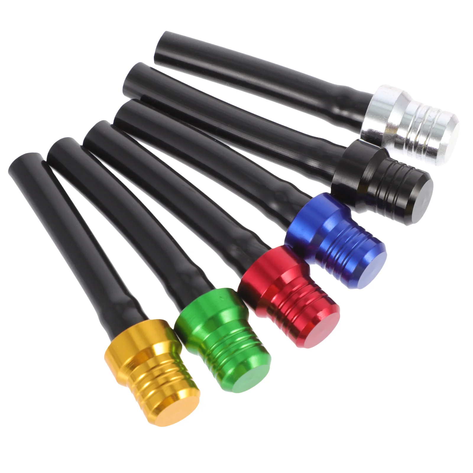

6pcs Motorcycle Tank Breather Hose Oil Tank Vent Tube Fuel Pressure Relief One Way Valve Gas Caps Vent Atv Accessories