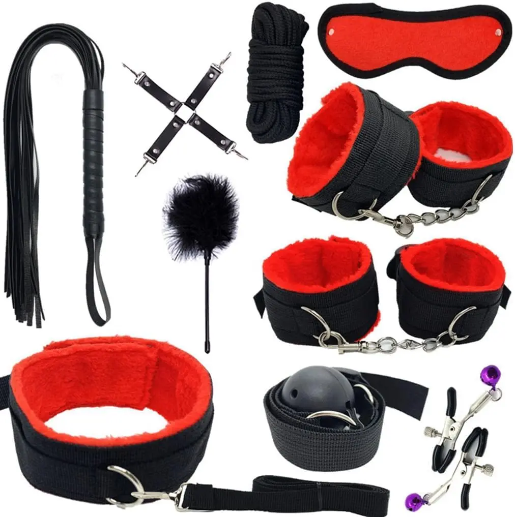 Hand Leg Cuffs Ankle Wrist Sex Resistance Restraints Spreader  Straps Bondaged Kit for Couples Sex Handcuffs Set