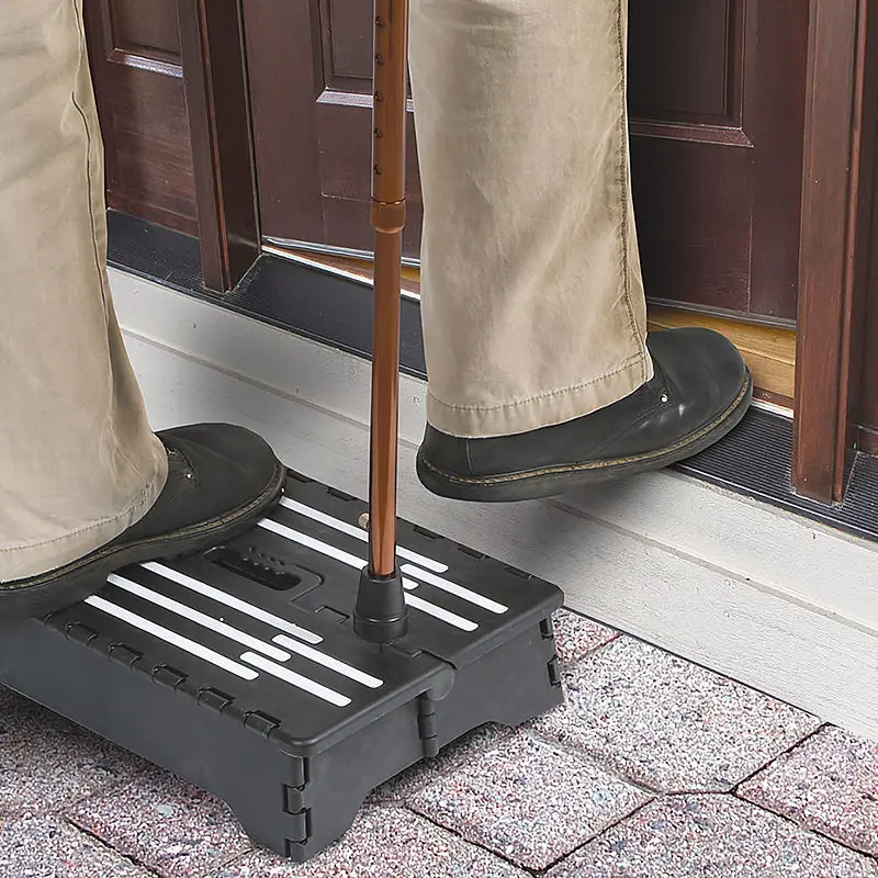 Anti-Slip Folding Step Stool Portable Footrest for Elderly Car Assist Thick PP Plastic Lightweight Compact Sturdy Small Stool