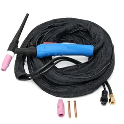 Argon Air Cooled  Arc Welding Torch without Power Cable 10Feet  WP17 Flexible Head Gas Valve TIG Welding Torch WP17FV