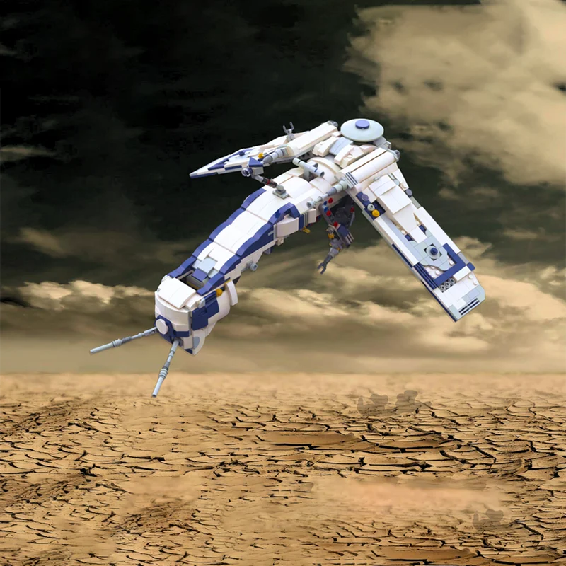 198PCS MOC famous movie interstellar transport ship spaceship model DIY assembly building block toys children's birthday gift