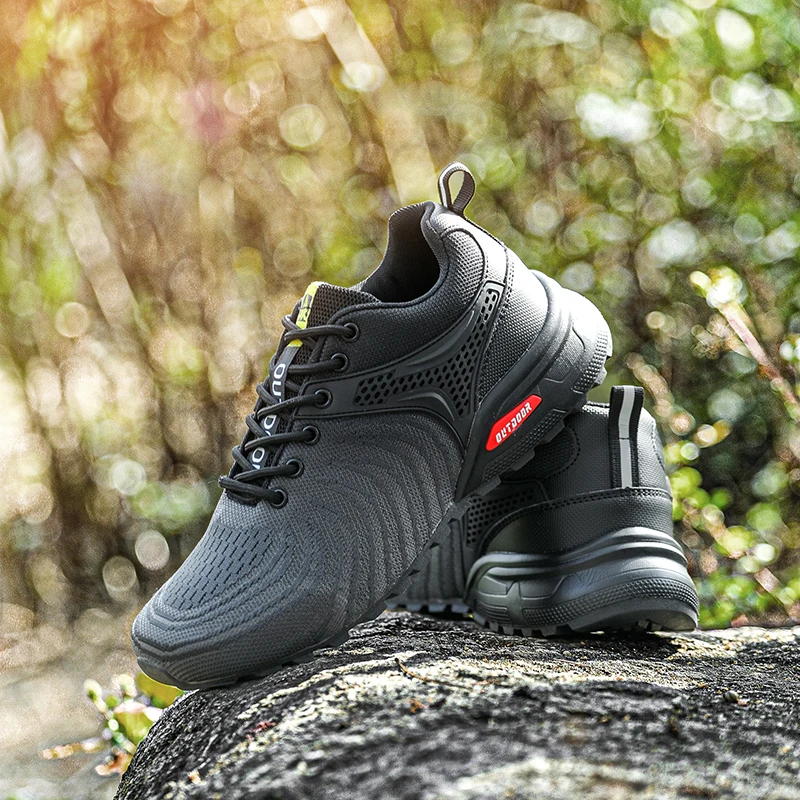 Men's Hiking Shoes All-terrain Outdoor Sports Breathable Wear-resistant Mesh Non-slip Outdoor