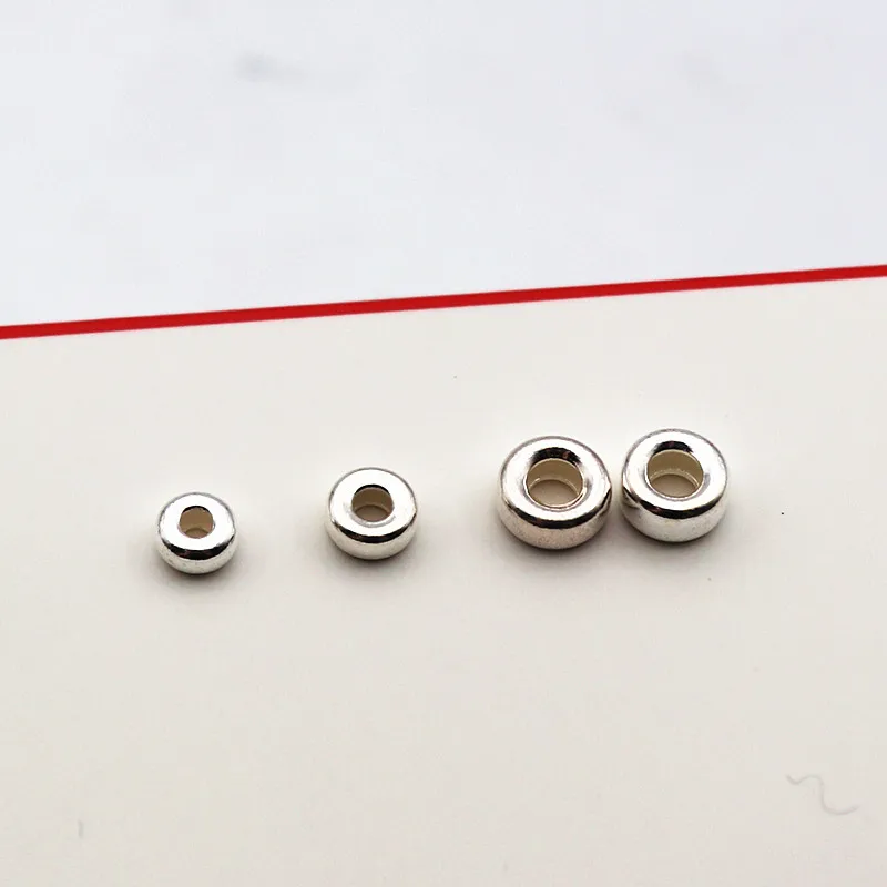 Solid 925 Sterling Silver Beads for DIY Making