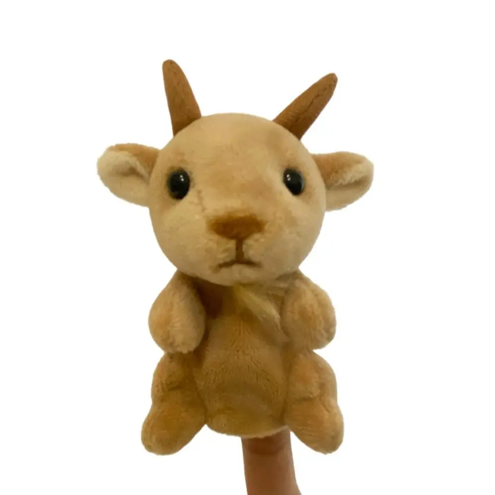 Juego de rol marionetas de dedo narración de historias marionetas de mano de animales educativos muñeco de peluche marionetas de 9cm juguete de peluche para niños