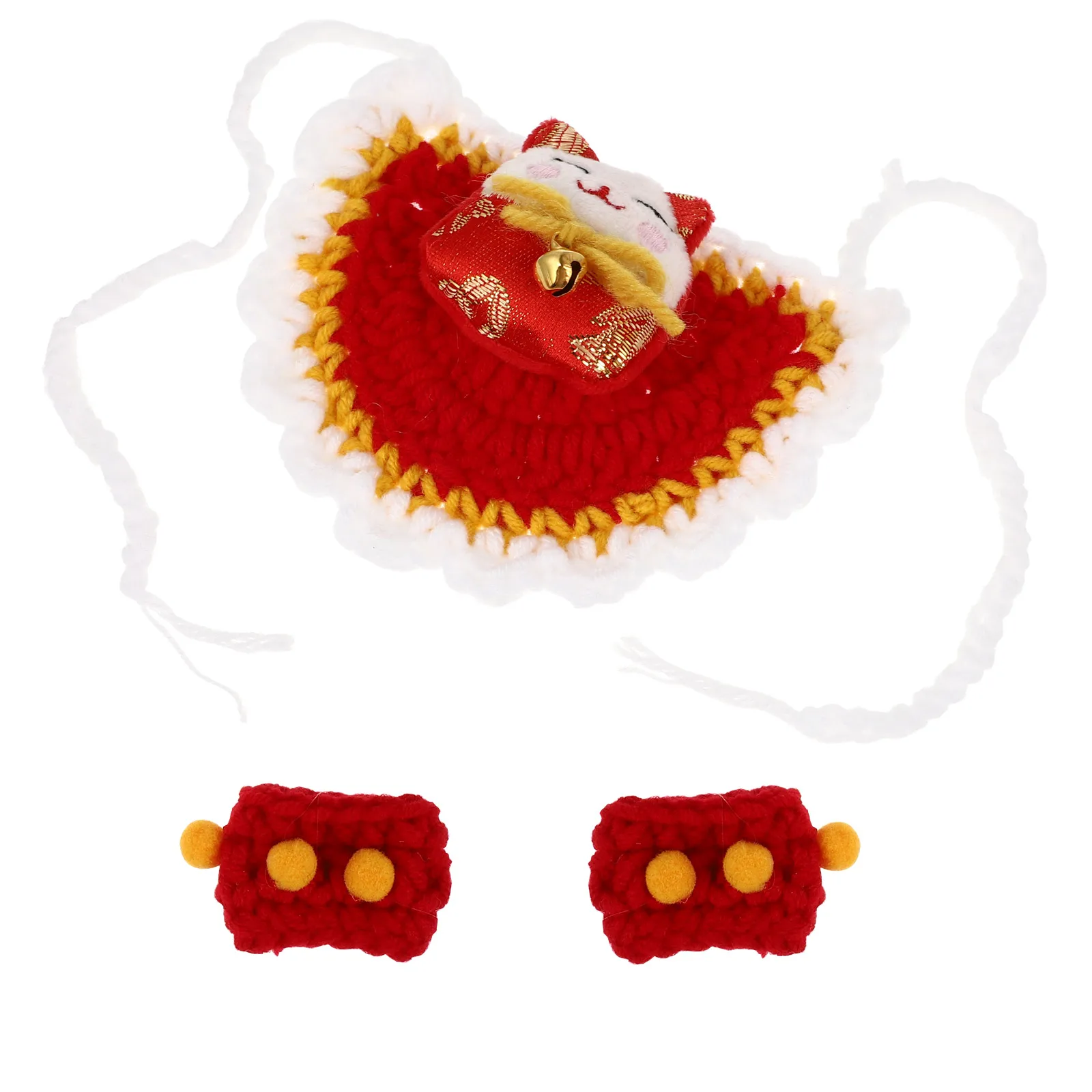 

1 set 1 Set New Year Pet Gloves For Dog Cat Decorative Costume Bib Accessories Holiday Party Gift For Pets 118 Characters
