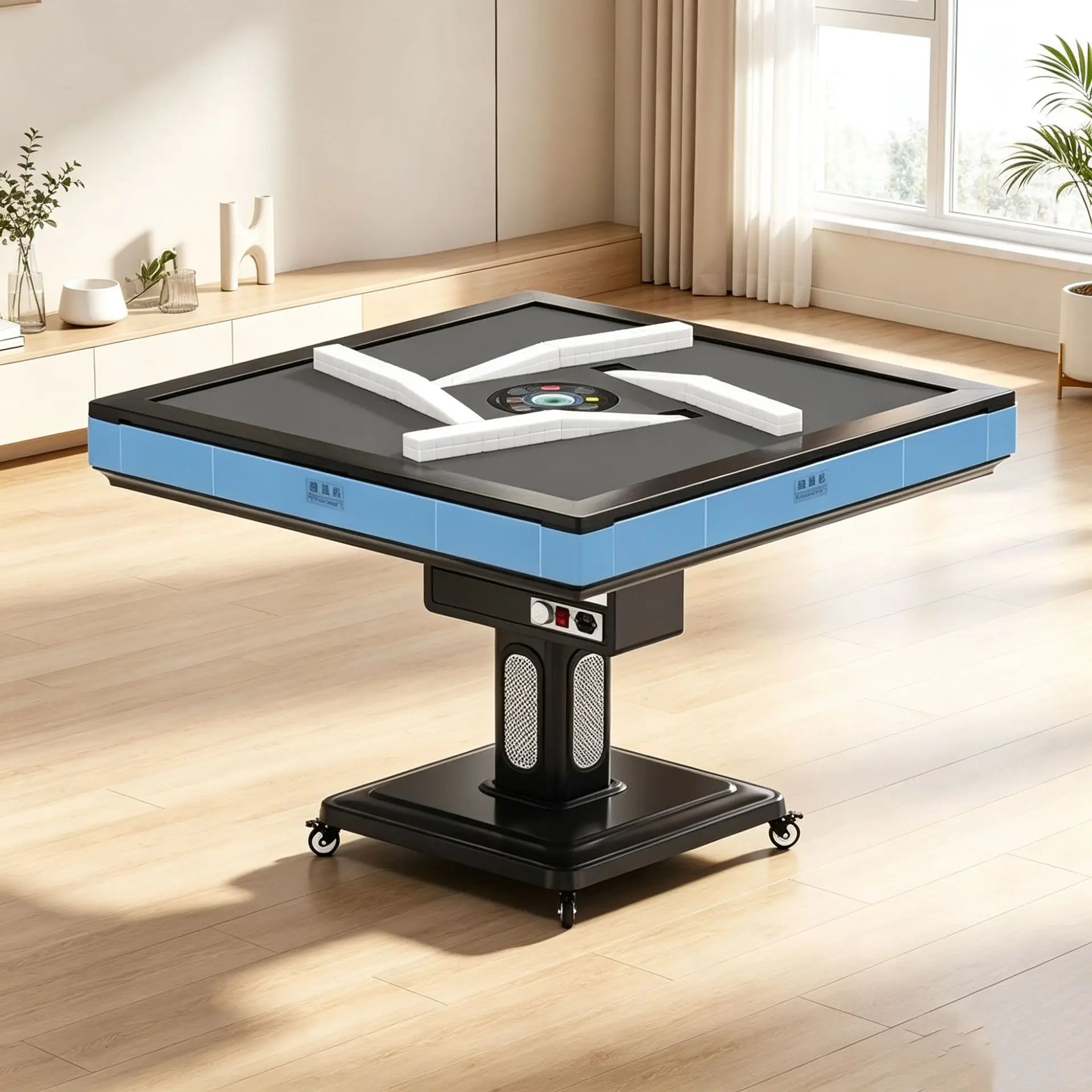 HYS mahjong machine Fully automatic household rotary roller coaster heating folding bass mahjong machine can be exported