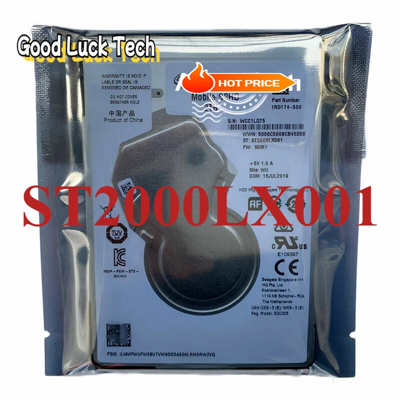 New Original Hard Disk For SEAG-ATE 2TB ST2000LX001 2.5