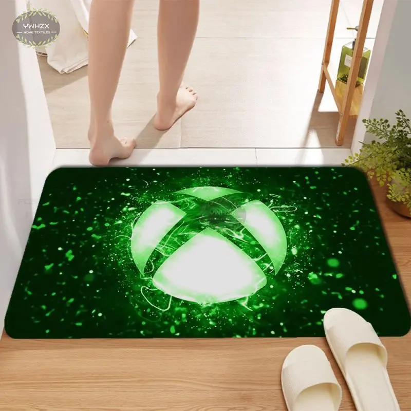 Gamer Xbox Entrance Doormat Floor Carpet Gaming Nordic Mat Flannel Trendy Bedroom Balcony Non-Slip Living Room Modern Home Decor