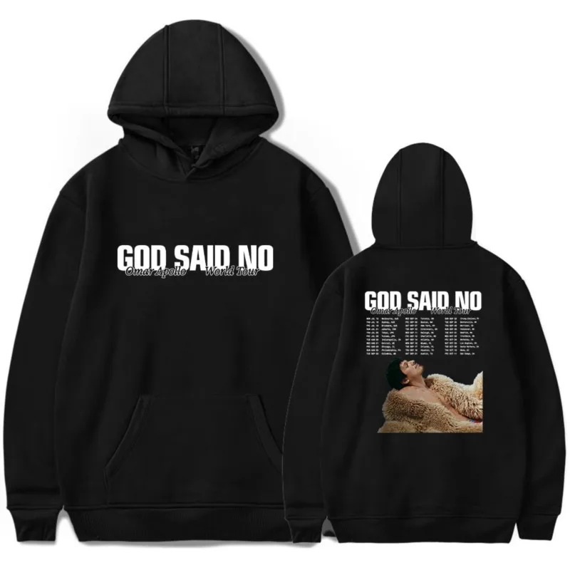 

Omar Apollo God Said No Tour Hoodies Merch For Men/Women Unisex Cosplay Long Sleeve Sweatshirt Pullover Streetwear Hooded