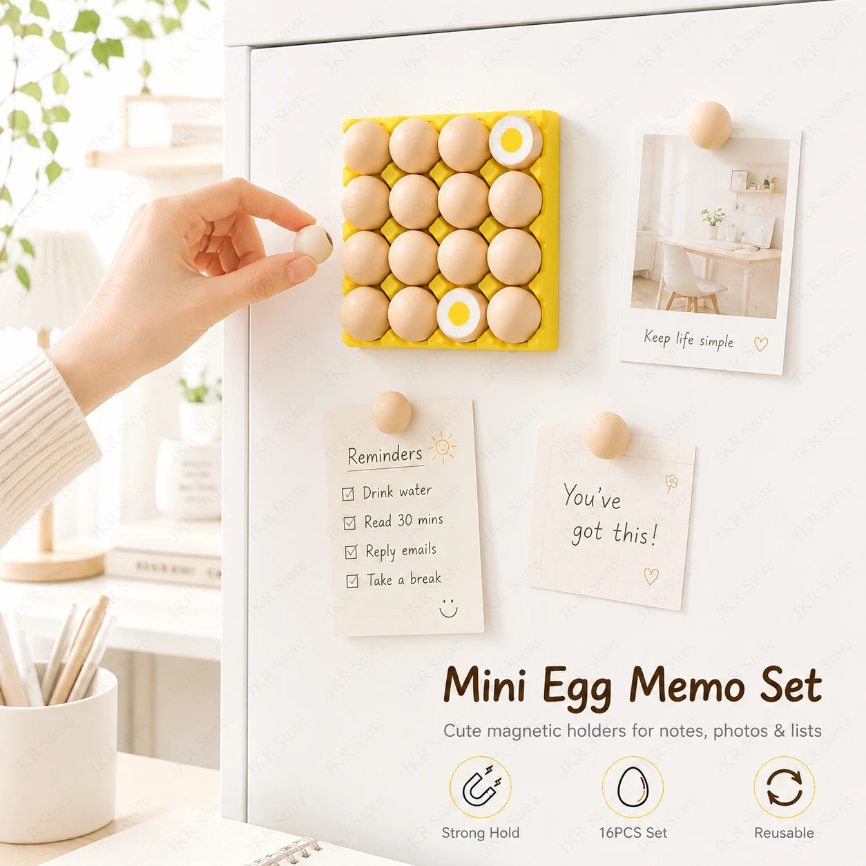 Home Cooking Recipes - Egg Tray Fridge Magnet Set Cute
