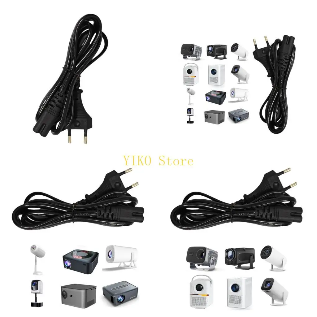 K32C Highly Temperature Resistant Power Cord For Y300Pro/HY320Mini Office Projectors