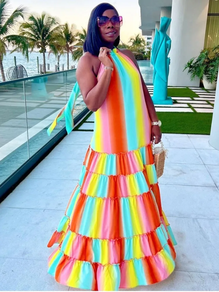 

Женский купальник, кафтан без рукавов, пляжная туника, платье Robe De Plage, парео с круглым воротником и принтом, пляжная одежда, лето 2023 г.