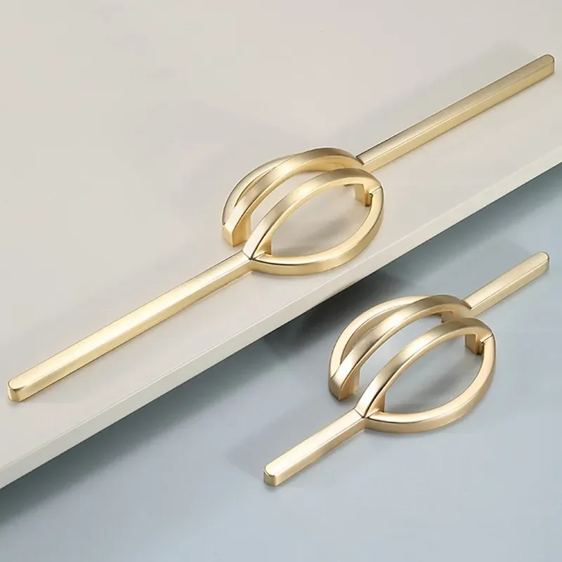 Luxury Wardrobe Door Handle Gold New Chinese Style Cabinet Door Handle Drawer Shoe Cabinet Bathroom Cabinet Handle Pair Fitting