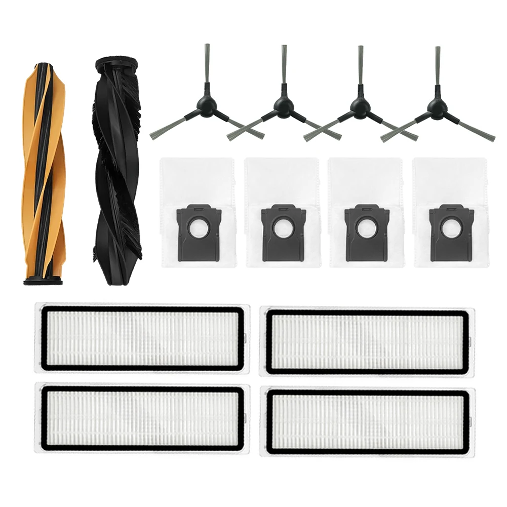 Main Brush Side Brushes Dust Bags Filter Kits Complete Accessory Set For Dreame D20 Plus/D20 Pro: Enhance Vacuum Efficiency