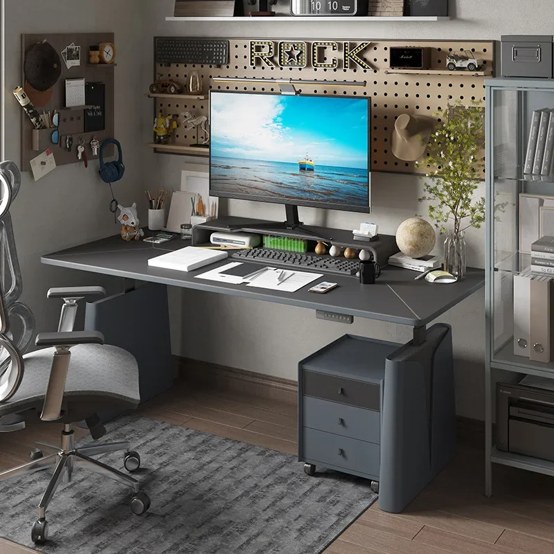 Luxury electric lifting table, e-sports table, smart bedroom, writing desk