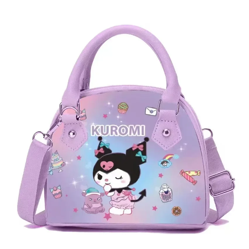 Sanrio Kawaii Children Girls Crossbody Bags Pu Leather Small Shoulder Bag Cute Hello Kitty Cinnamoroll Handbags and Purses