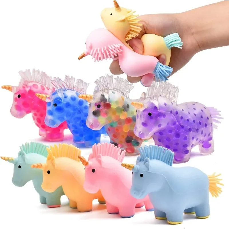 Randomly colored unicorn colored balls pressure reducing and squeezing grape balls children\'s toys