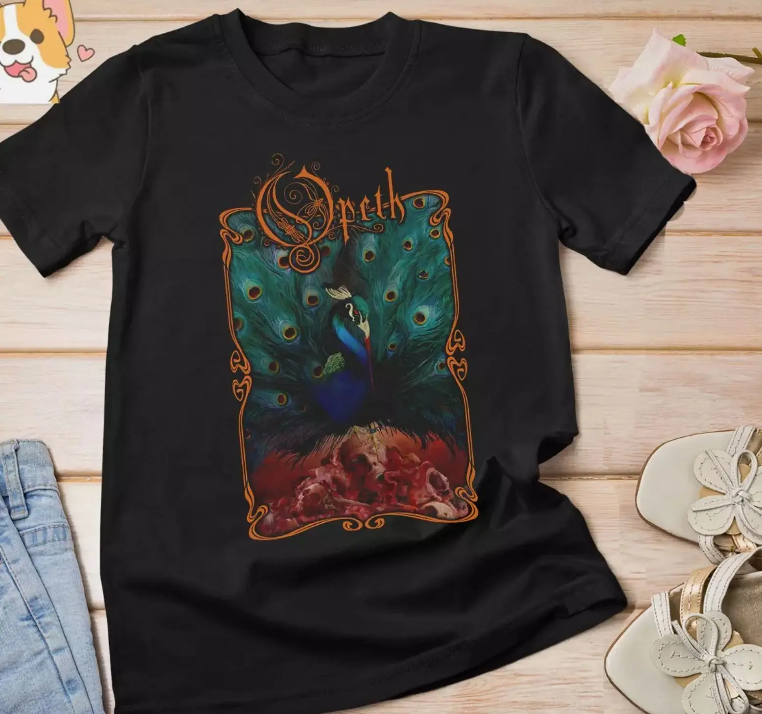 Opeth Sorceress Short Sleeve Cotton Black Men All Size T-shirt