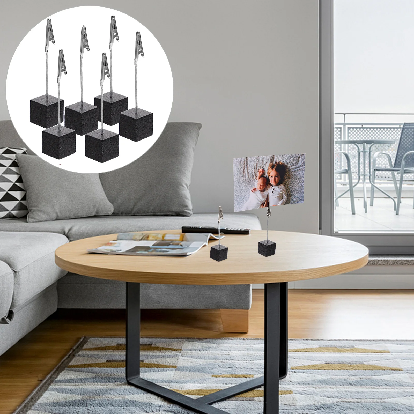 

6Pcs Creative Crocodile Clip Set Strong Secure Grip for Bulletin Board Display DIY Craft Projects Students Stationary Essential