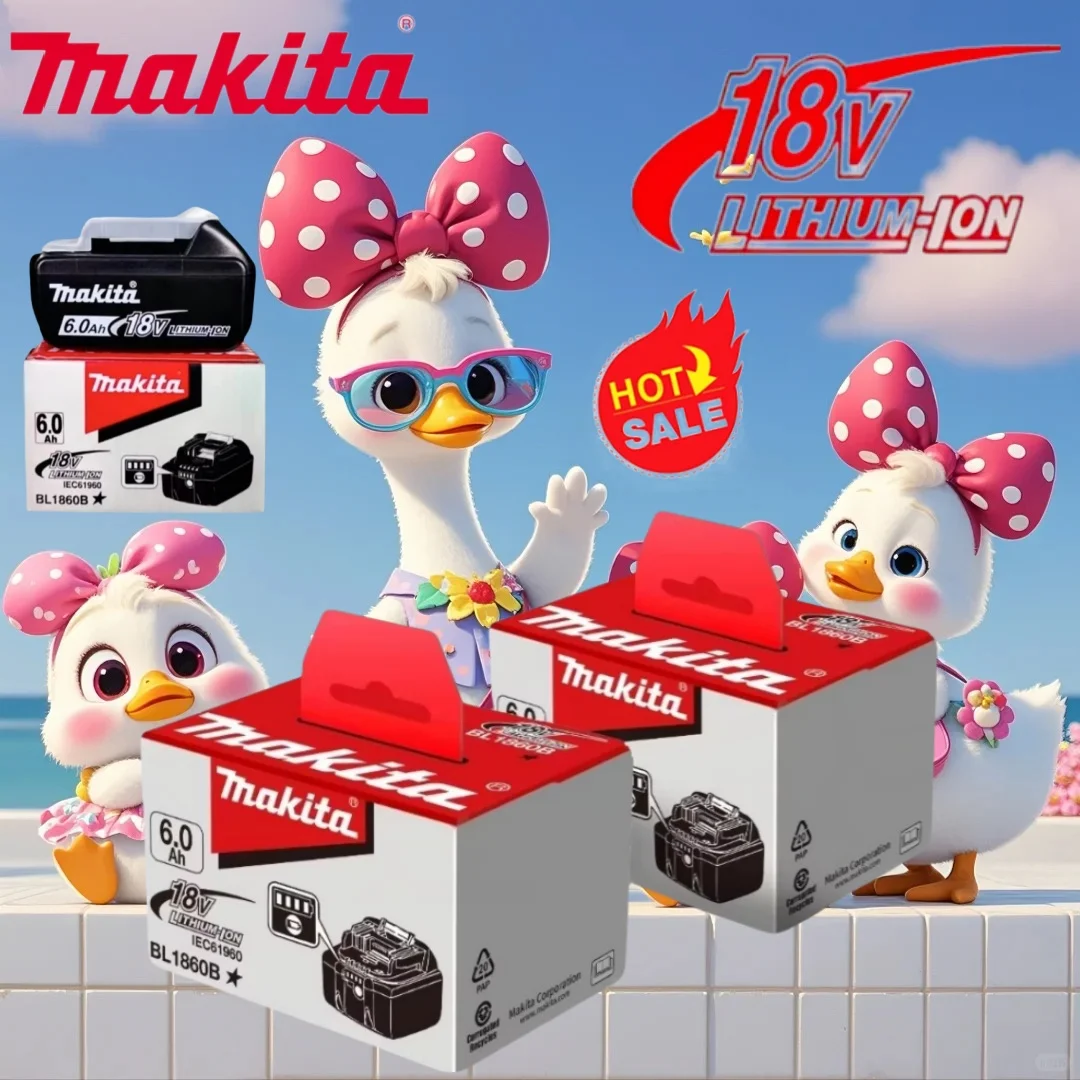 

✭BL1860B Makita 18V battery BL1850B ,BL1850 ,BL1840 ,BL1830 Screwdriver Battery 18v Replacement Power Tool Batteries.❥☙