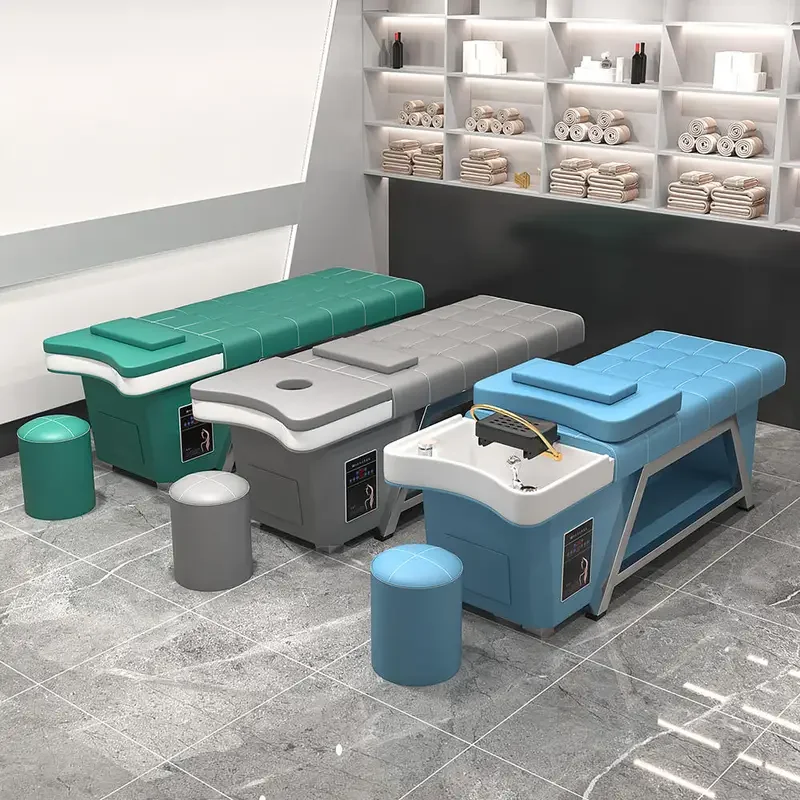 Salon-Shampoo-Bett mit Wasserzyklen und Dampfgarer, thailändisches Shampoo-Massagebett