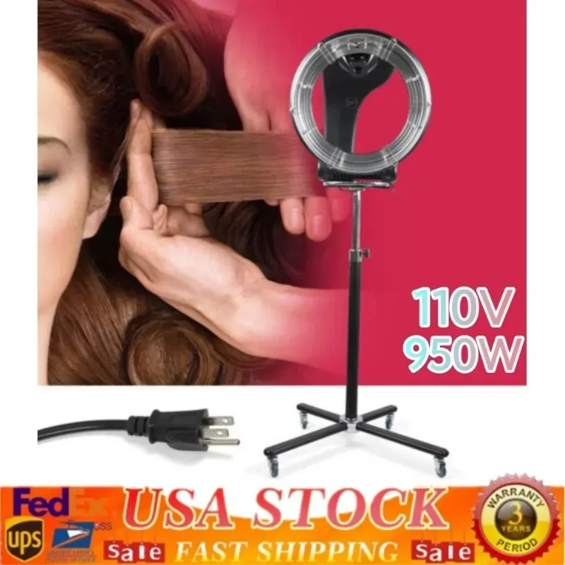 

950W Professiona Orbiting Freestanding Rotating 3-In-1 Dryer Adjustable Standing With Rolg Base For Color Processor Sal