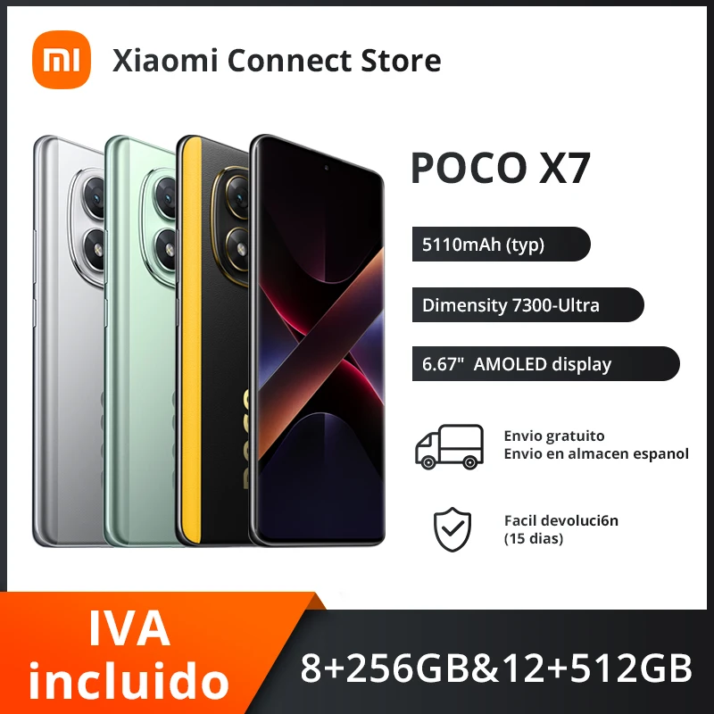 ?Marque +?POCO X7 Smartphone Dimensity 7300-Ultra 6.67 