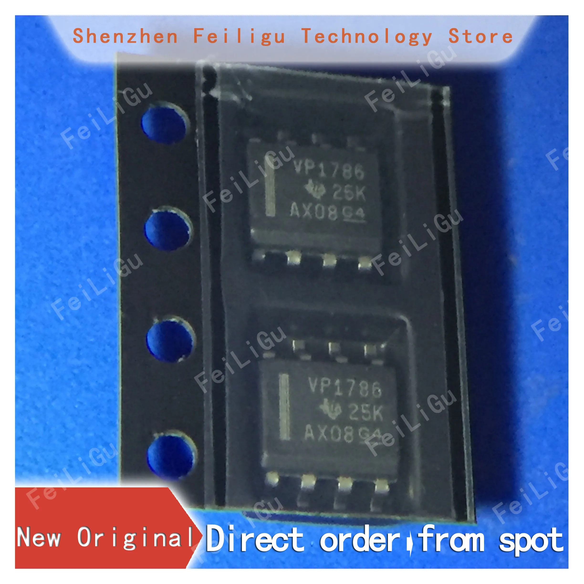 5/15/30/50Pieces 100% New original SN65HVD1786DR SN65HVD1786 Silkscreen:VP1786 Package:SOP8 Transceiver Chip