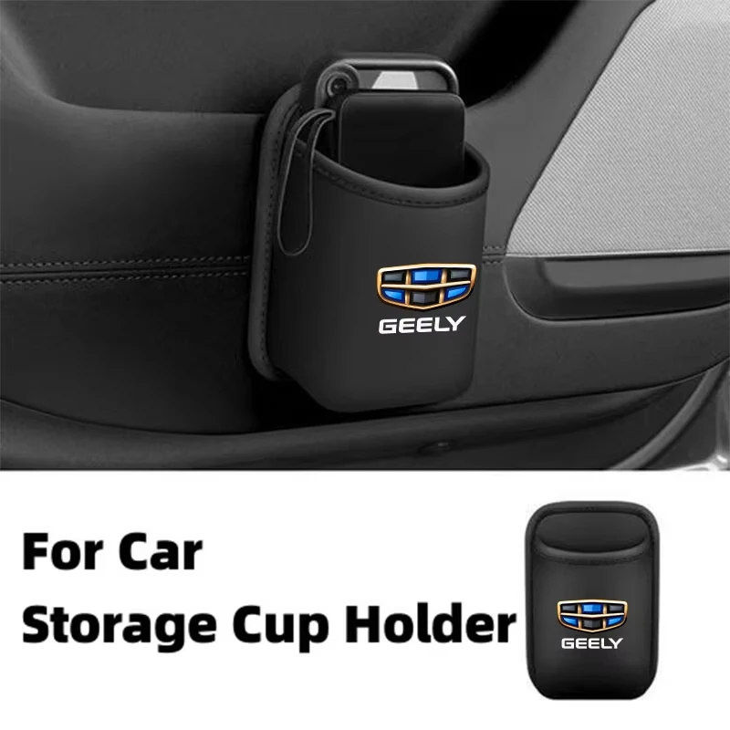 

Car Door Cup Holder Drink Storage Box Hang Organizer Accessory For Geely Tugella Atlas Pro Coolray Geometry C Emgrand EC7