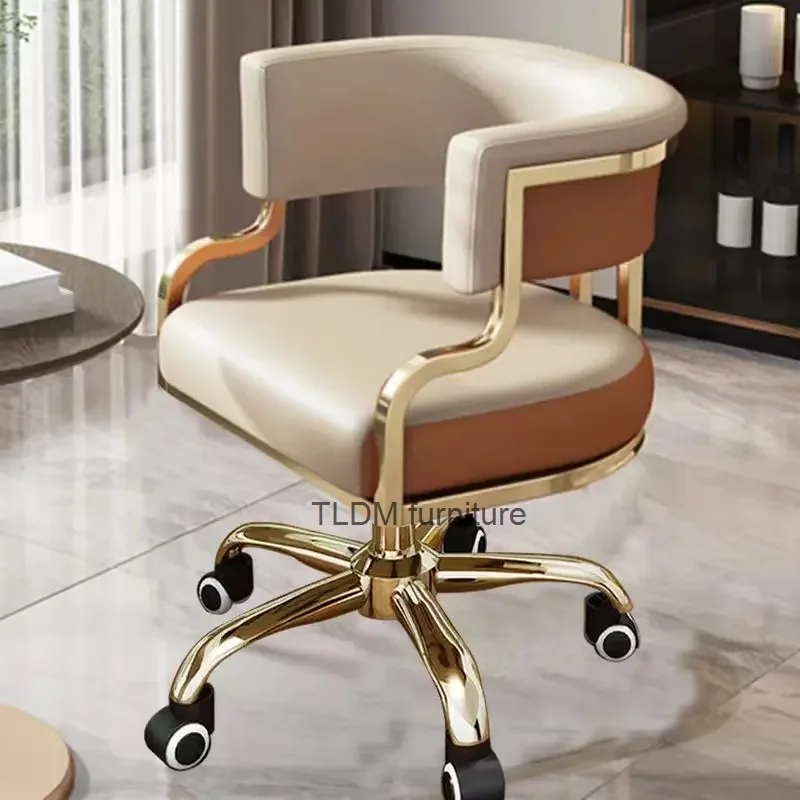 

360 Degrees Rolling Swivel Styling Barber Chair Lounge Manicure Beauty Salon Barber Chair Reclining Hair Cadeira Salon Furniture