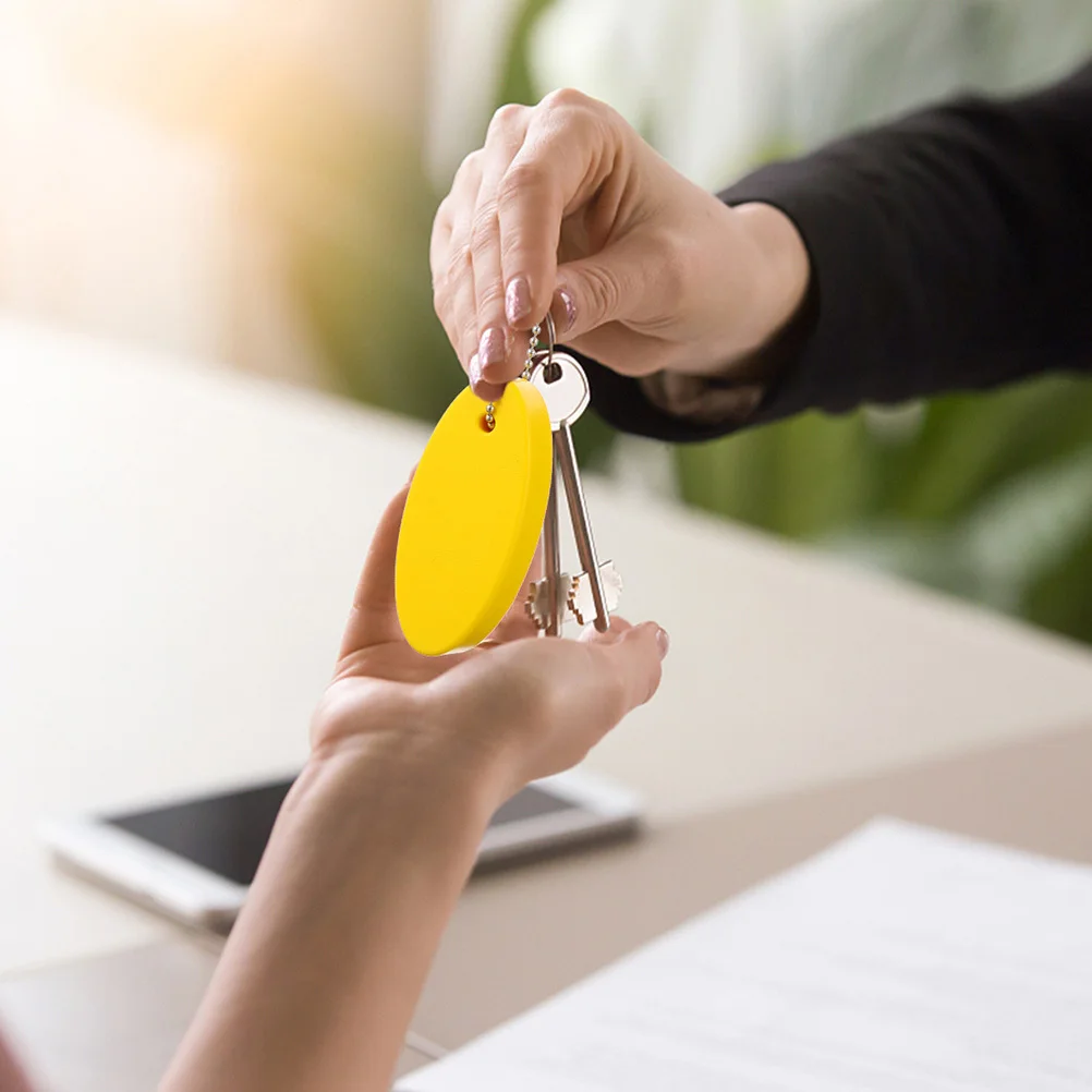 

6 Pcs Keychain Float Keyring Floating Rings Creative Boat for Boats Yellow Cute Boating