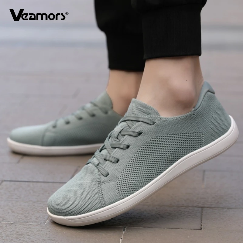 

Men's Wide Toe Fitness Cross-Training Shoes Women Light Casual Sports Shoes Breathable Walking Shoes Knitted Mesh Flats