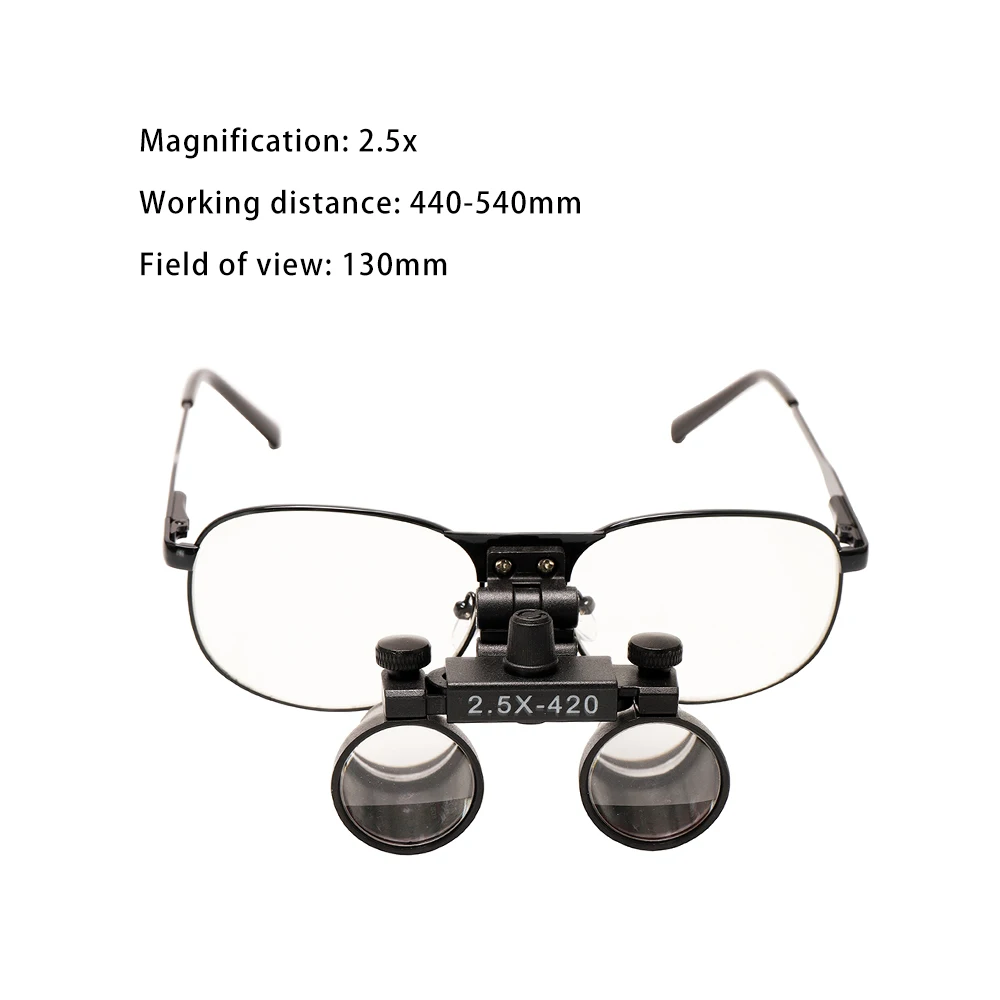 Бинокль 2,5X 3,5X увеличение стоматологические лупы металлический каркас медицинская лупа стоматологическое стекло хирургические увеличительные стекла