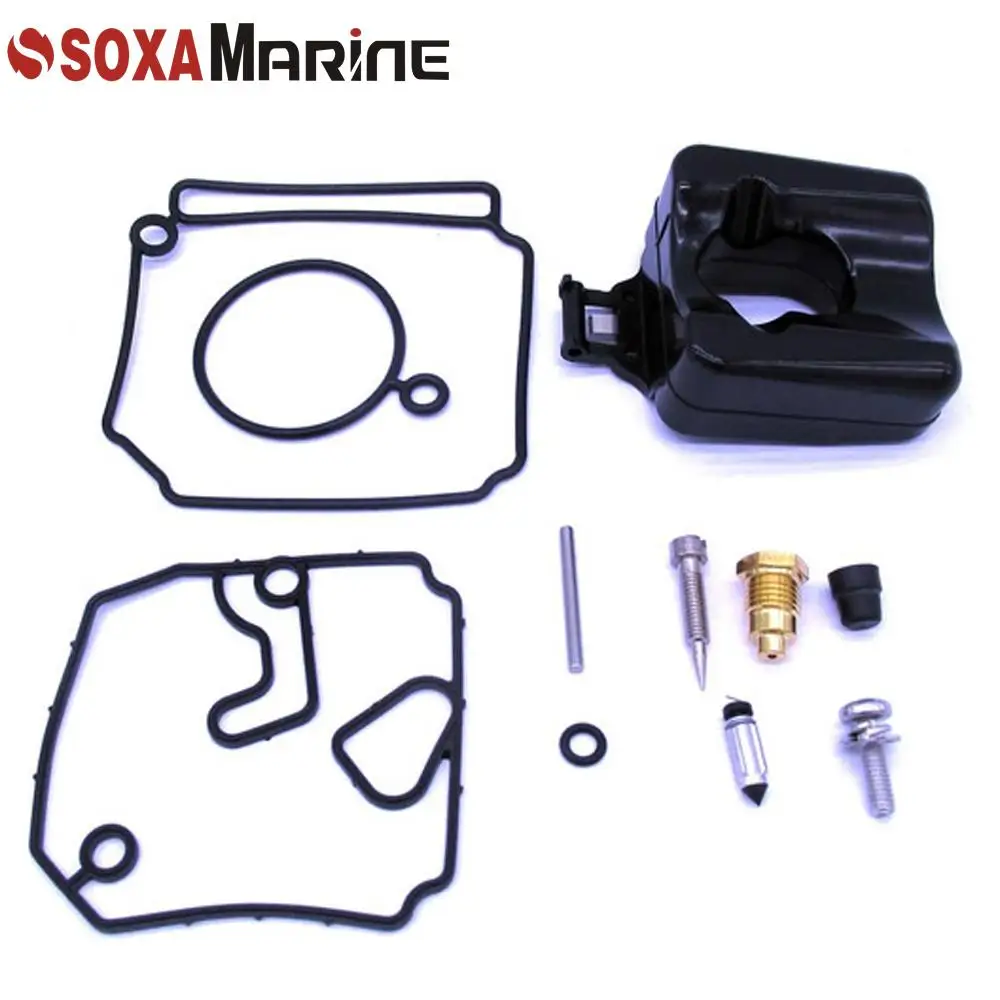 3 Sets Carburetor Repair Kit for Yamaha 2 Stroke 40 50HP Outboards  6H4-W0093-02 6H4-W0093-03 40EJRQ 40LF 50EJRP 18-7767